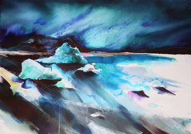 Original Abstract Landscape Paintings by Joanna Pilarczyk