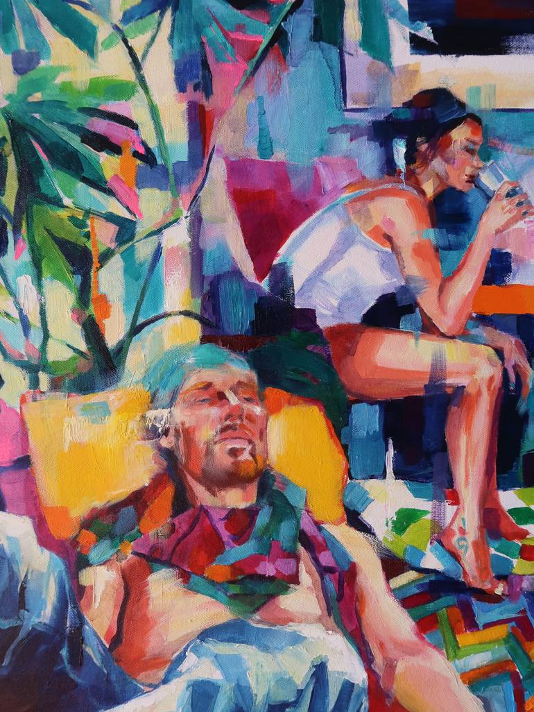 Original Figurative People Painting by Joanna Pilarczyk