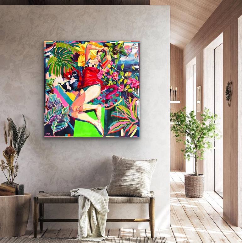 Original Figurative Women Painting by Joanna Pilarczyk