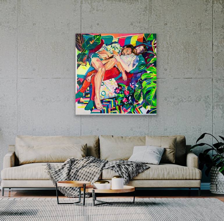 Original Contemporary Love Painting by Joanna Pilarczyk