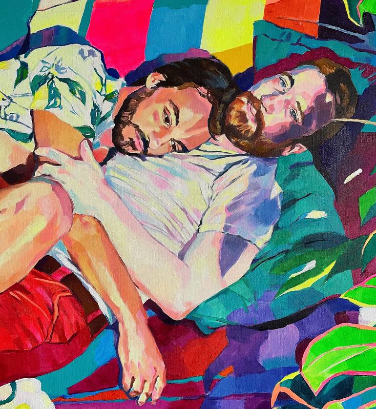 Original Contemporary Love Painting by Joanna Pilarczyk