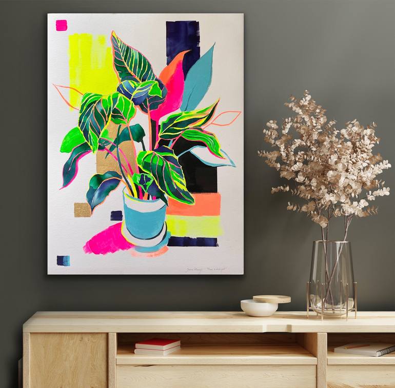 Original Contemporary Floral Painting by Joanna Pilarczyk