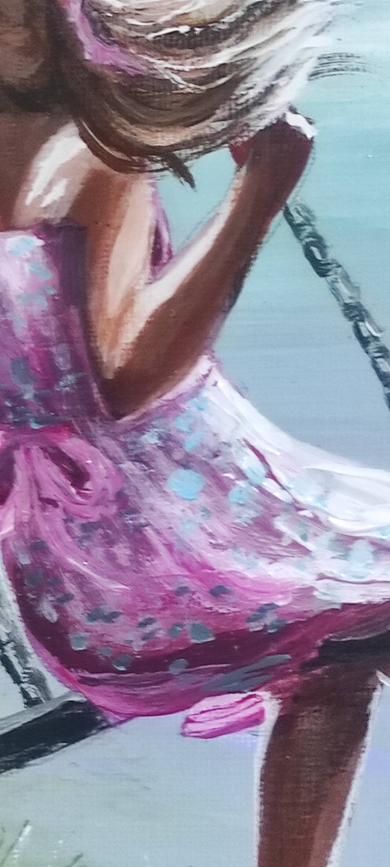 Original Figurative Children Painting by Elena Kraft