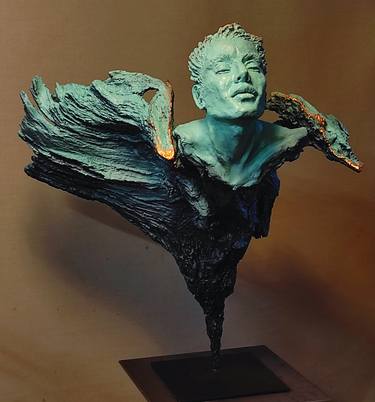 Original Contemporary Men Sculpture by Elena Kraft