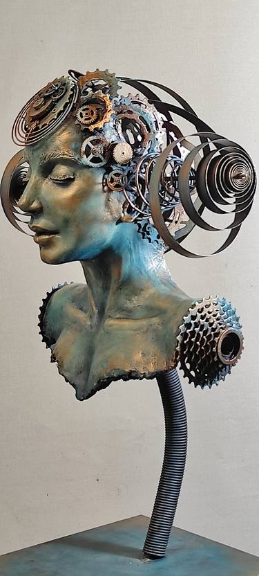 Original Contemporary Women Sculpture by Elena Kraft