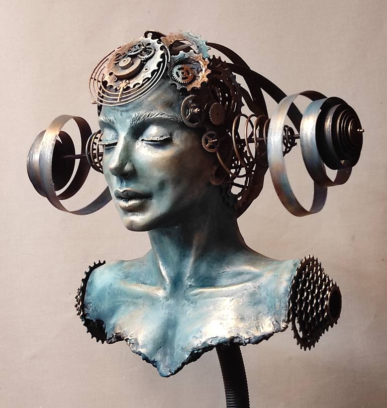 Original Contemporary Women Sculpture by Elena Kraft