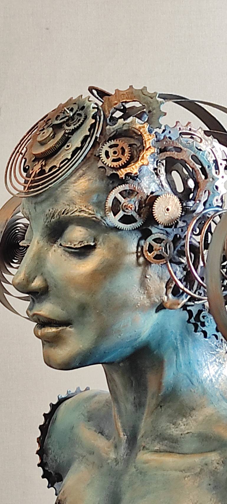 Original Contemporary Women Sculpture by Elena Kraft