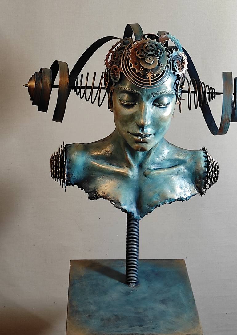 Original Contemporary Women Sculpture by Elena Kraft