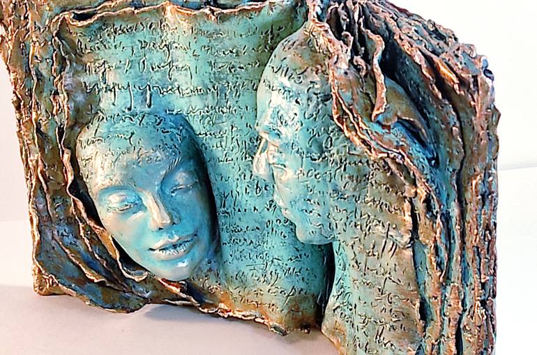 Original Contemporary Love Sculpture by Elena Kraft