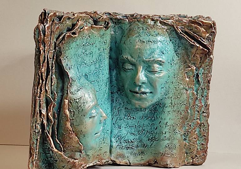 Original Contemporary Love Sculpture by Elena Kraft
