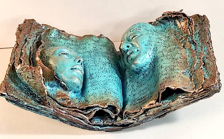 Original Contemporary Love Sculpture by Elena Kraft