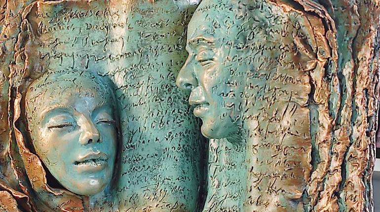 Original Contemporary Love Sculpture by Elena Kraft