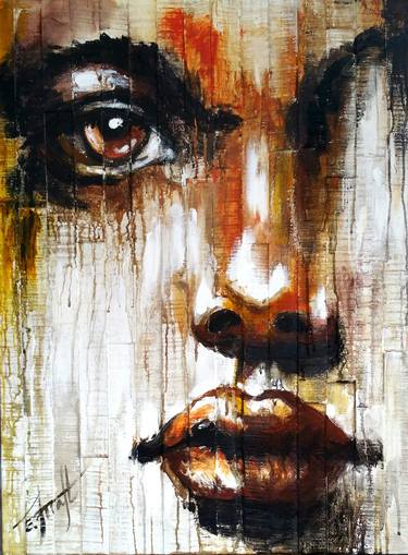 Print of Abstract Portrait Paintings by Elena Kraft