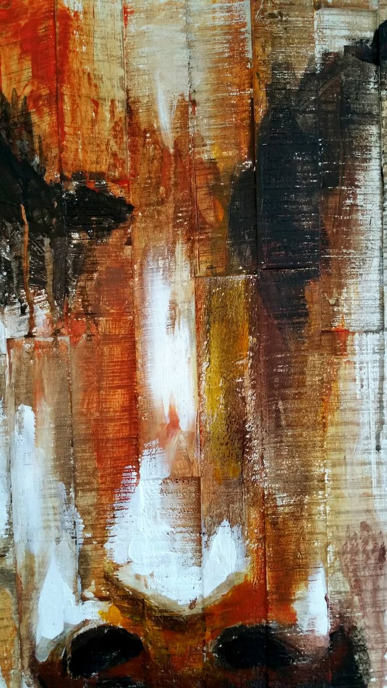 Original Abstract Portrait Painting by Elena Kraft