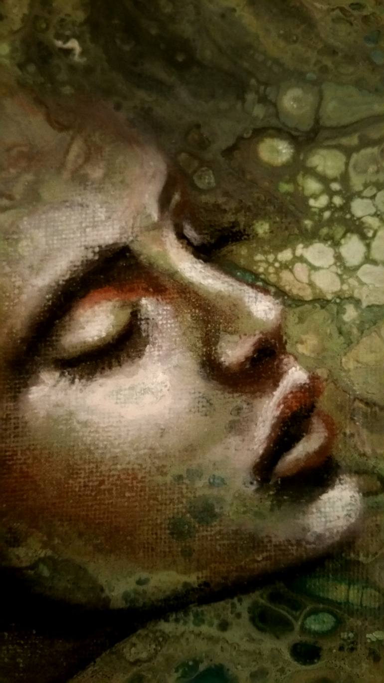 Original Expressionism People Painting by Elena Kraft