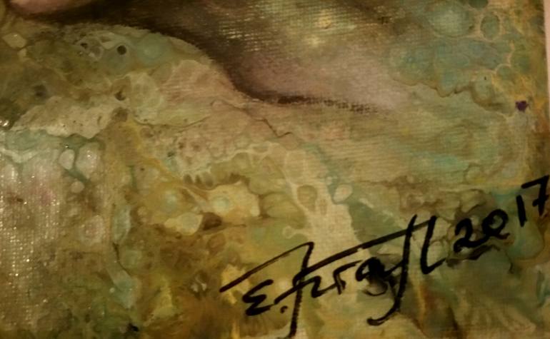 Original Expressionism People Painting by Elena Kraft