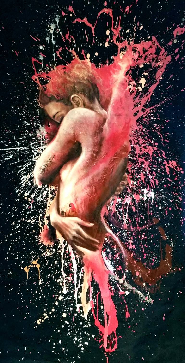 Original Figurative Nude Painting by Elena Kraft