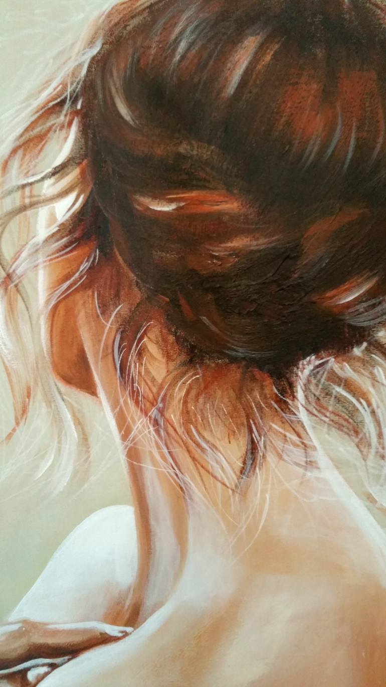 Original Figurative People Painting by Elena Kraft