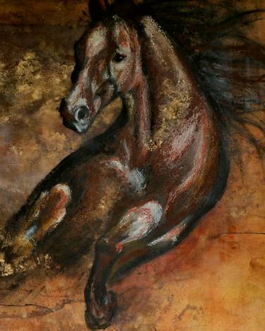 Original Expressionism Horse Paintings by Elena Kraft