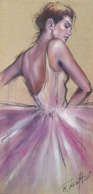 Original Figurative Performing Arts Paintings by Elena Kraft