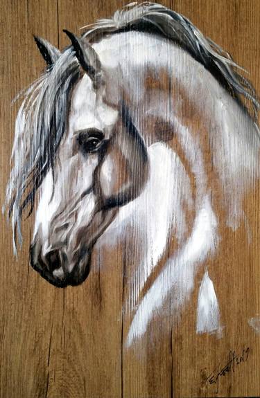 Original Expressionism Horse Paintings by Elena Kraft