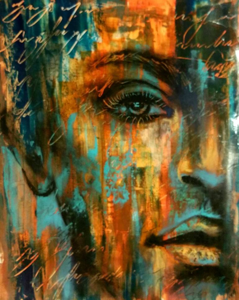 Print of Abstract Portrait Painting by Elena Kraft