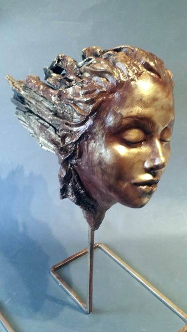 Original Figurative Portrait Sculpture by Elena Kraft