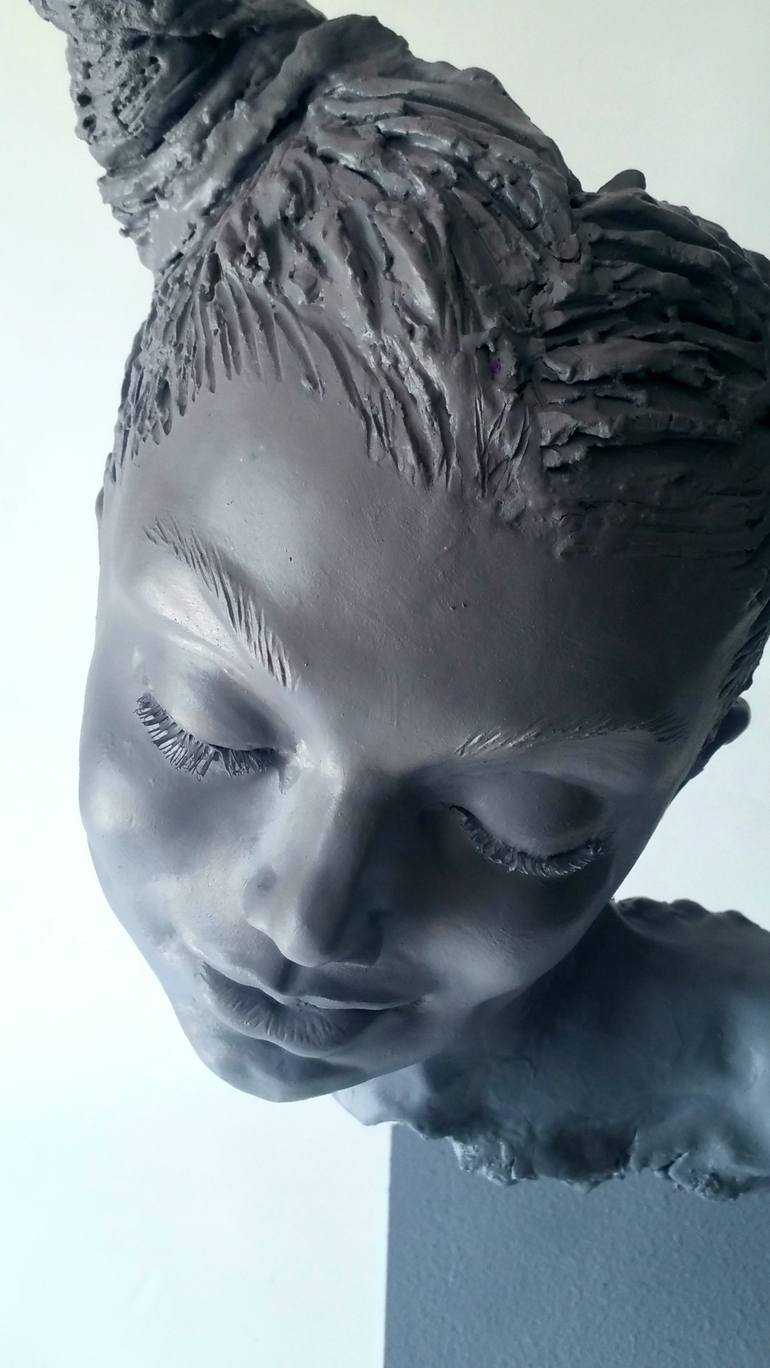 Original Figurative Portrait Sculpture by Elena Kraft