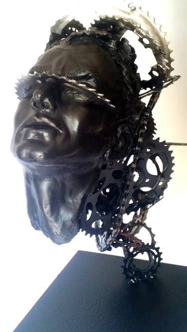 Original Figurative Portrait Sculpture by Elena Kraft