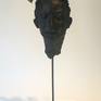 Unique ! Clay sculpture with integrated metal , painted with acrylic
54cm high, 30cm wide, 20cm deep.