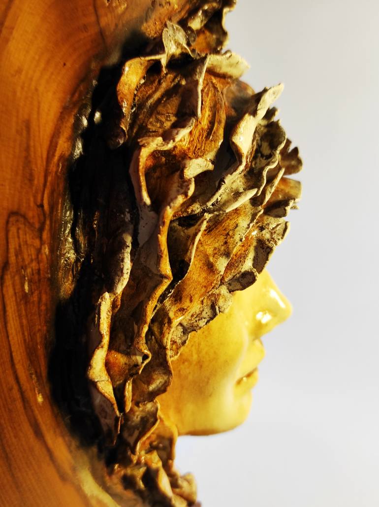 Original Fine Art Portrait Sculpture by Elena Kraft