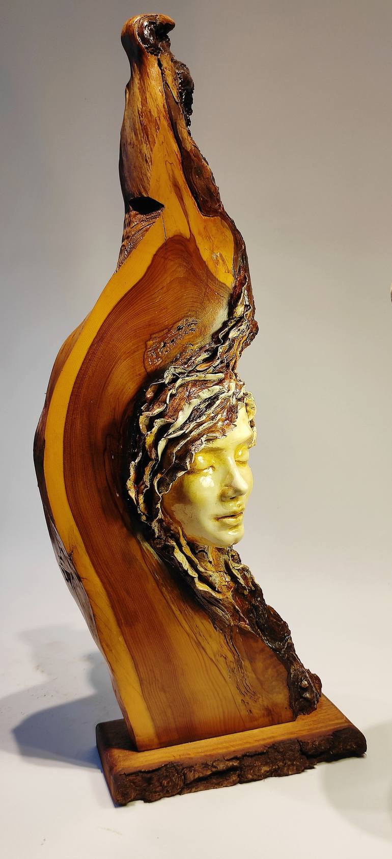 Original Fine Art Portrait Sculpture by Elena Kraft