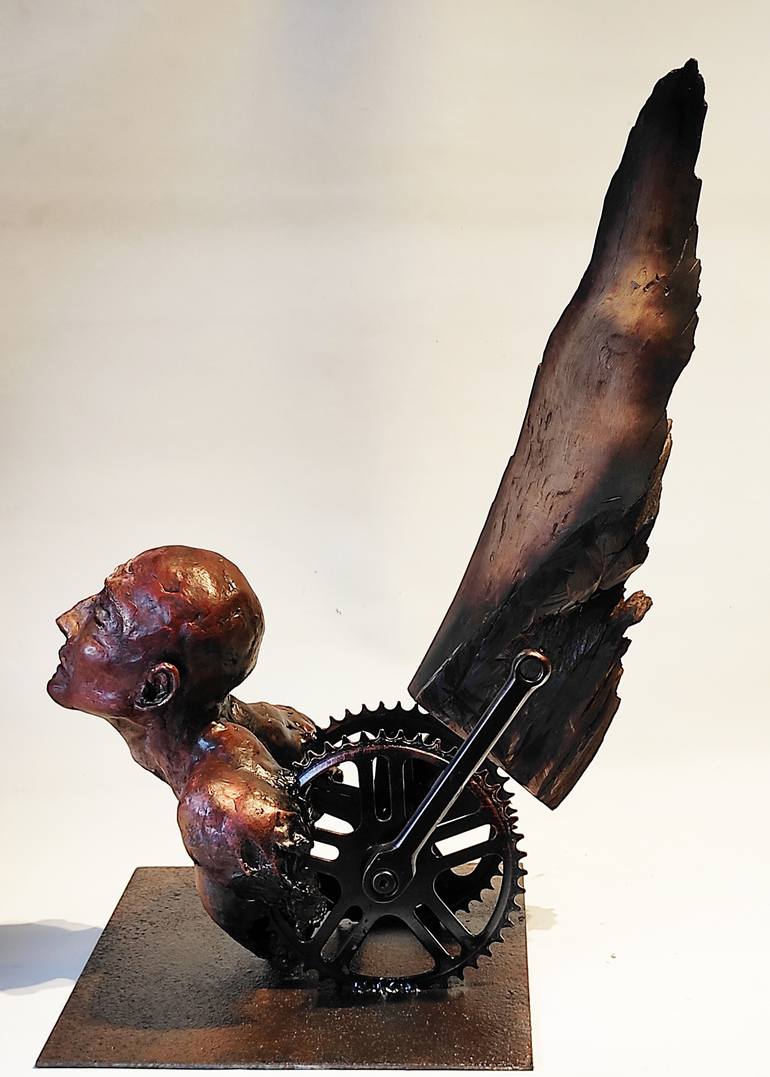 Original Figurative People Sculpture by Elena Kraft