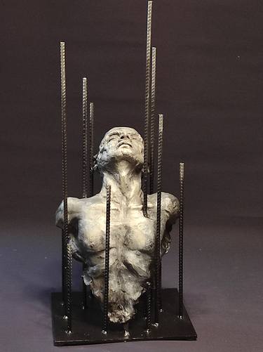 Original Figurative People Sculpture by Elena Kraft