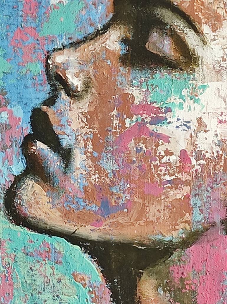 Original Expressionism People Painting by Elena Kraft