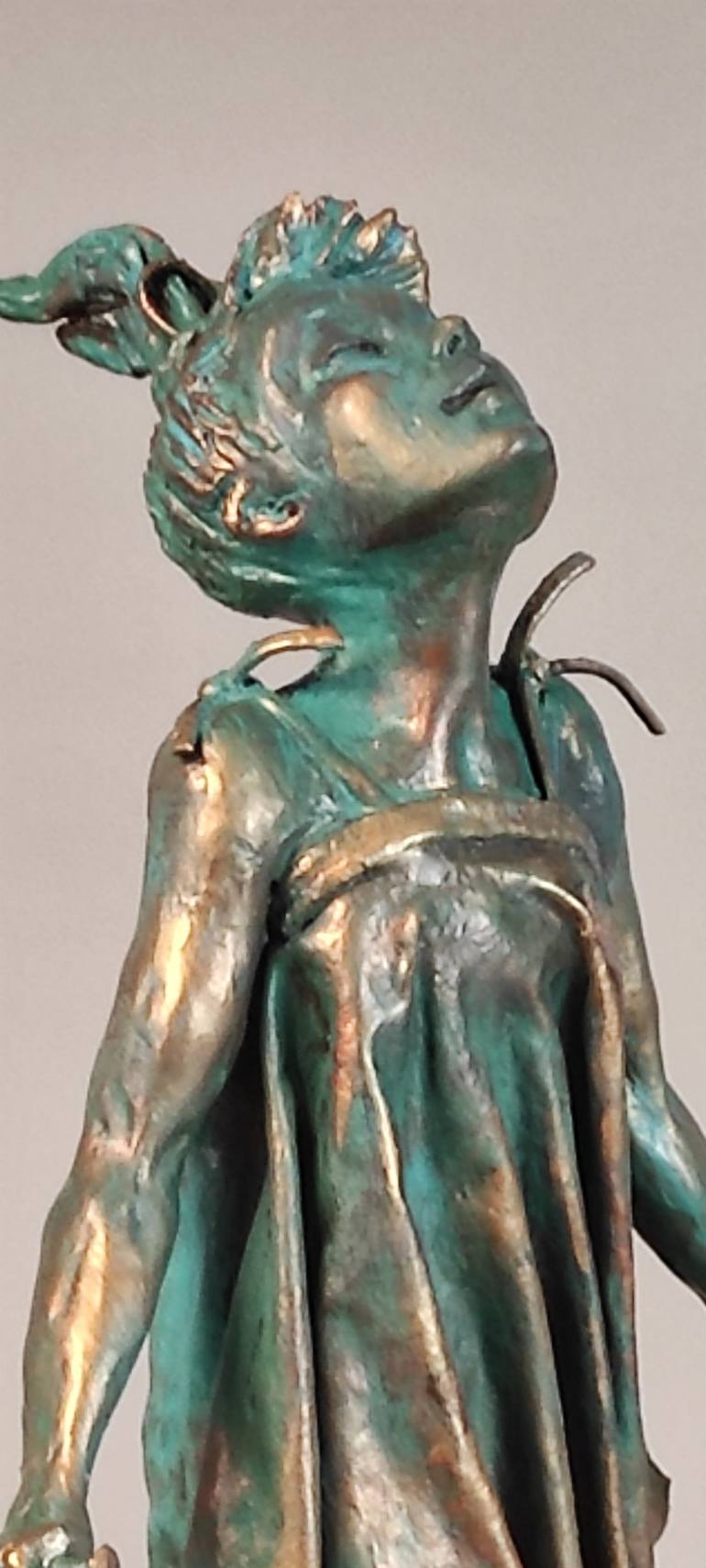 Original Figurative Children Sculpture by Elena Kraft