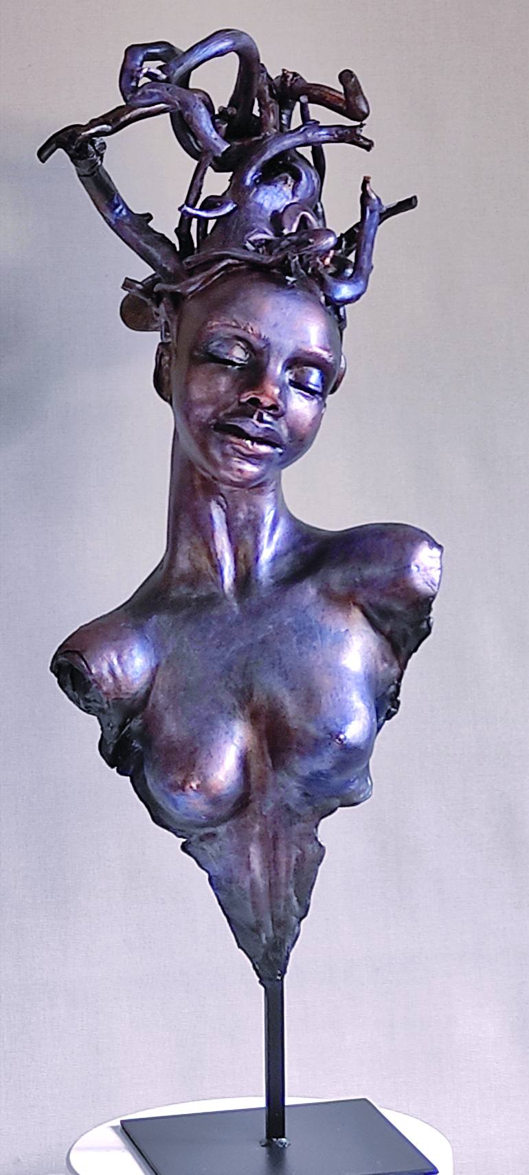 Original Expressionism Women Sculpture by Elena Kraft