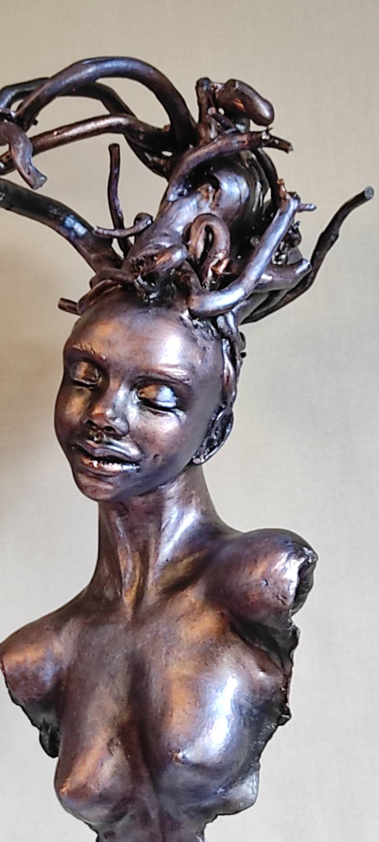 Original Expressionism Women Sculpture by Elena Kraft