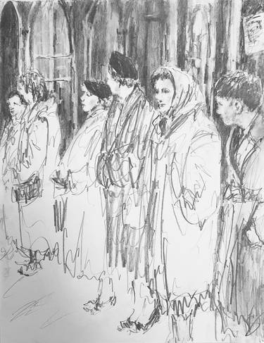Print of Expressionism People Drawings by Victoria General