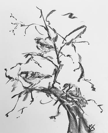 Original Expressionism Nature Drawings by Victoria General
