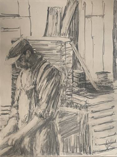 Original Figurative Men Drawings by Victoria General