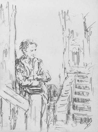 Print of Men Drawings by Victoria General