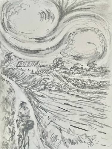 Print of Expressionism Landscape Drawings by Victoria General