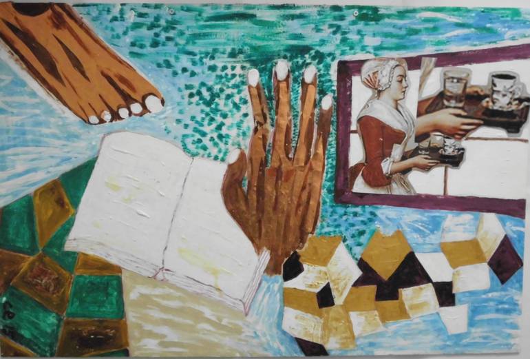 Original Conceptual Pop Culture/Celebrity Painting by Carla Egerer