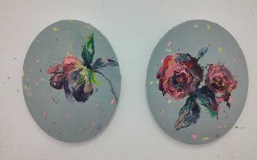 Original Expressionism Floral Paintings by Pilar Álvarez