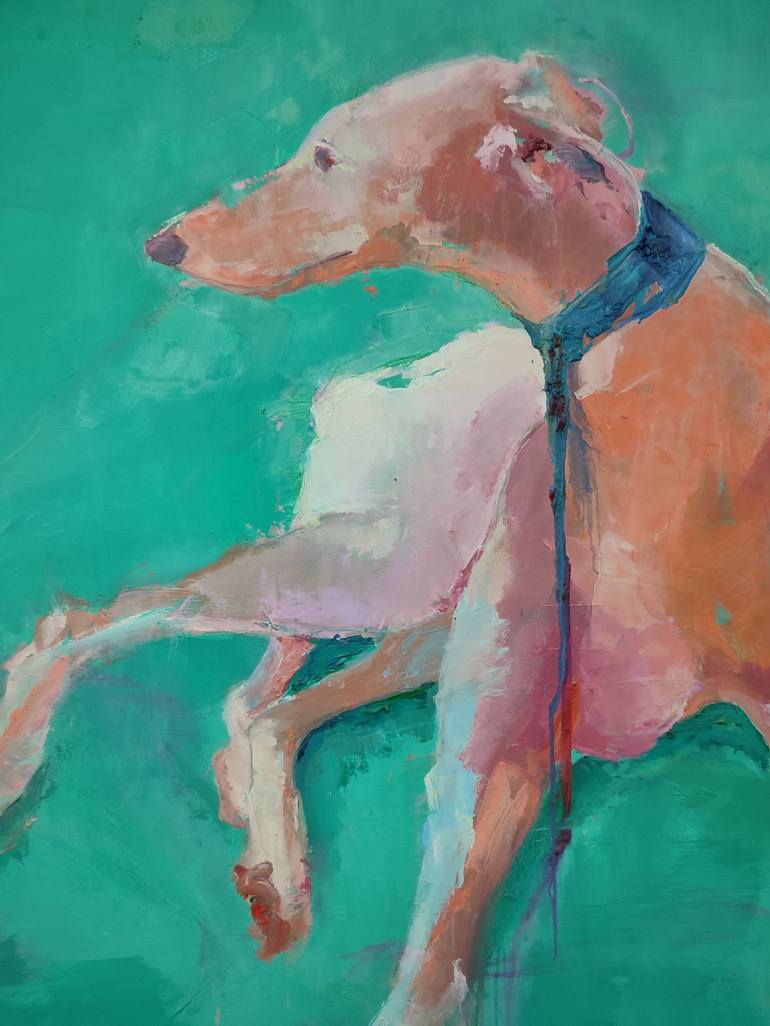 Original Dogs Painting by Pilar Álvarez