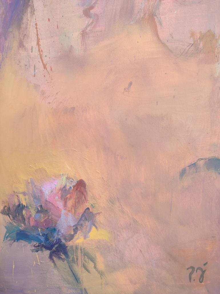 Original Expressionism Floral Painting by Pilar Álvarez