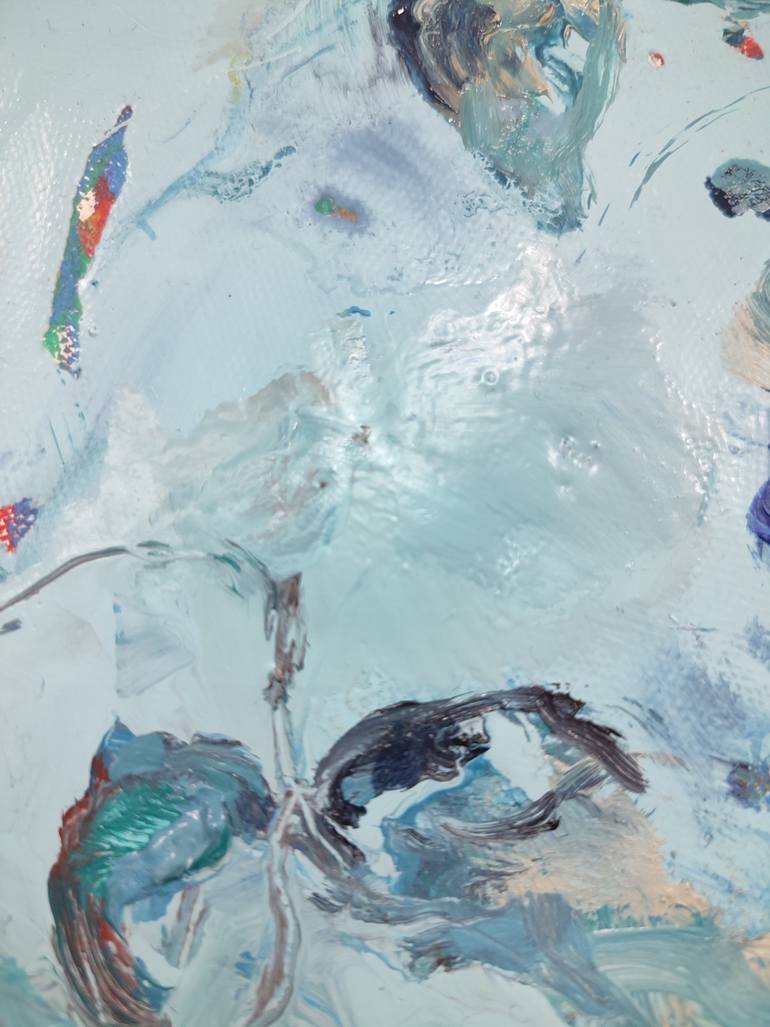Original Abstract Expressionism Floral Painting by Pilar Álvarez