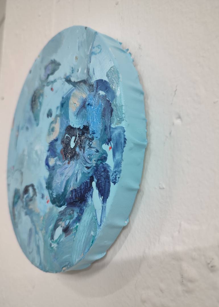 Original Abstract Expressionism Floral Painting by Pilar Álvarez