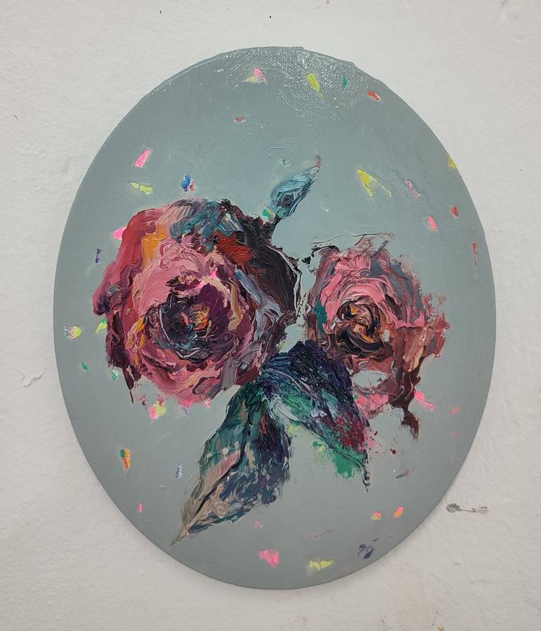Original Expressionism Floral Paintings by Pilar Álvarez